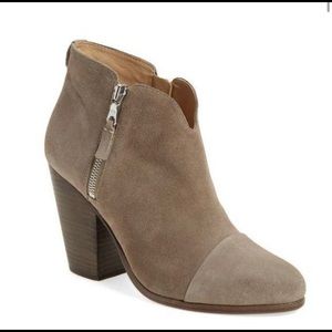 Rag & Bone Margot Suede booties in taupe grey